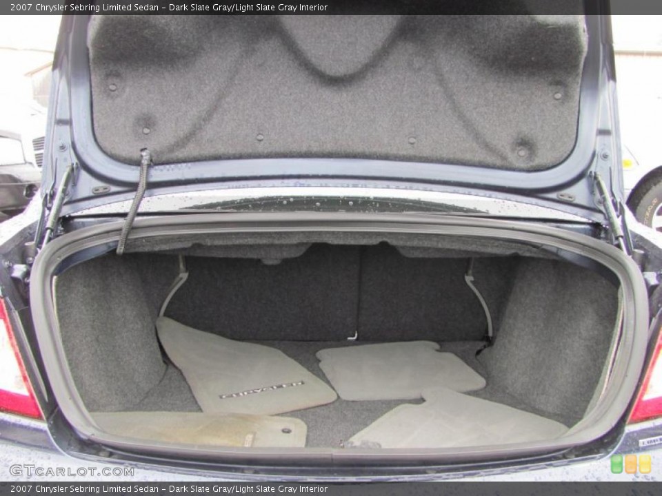 Dark Slate Gray/Light Slate Gray Interior Trunk for the 2007 Chrysler Sebring Limited Sedan #45581799