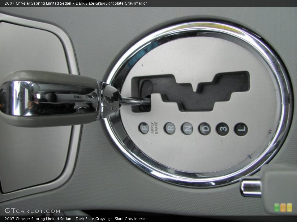 Dark Slate Gray/Light Slate Gray Interior Transmission for the 2007 Chrysler Sebring Limited Sedan #45581895