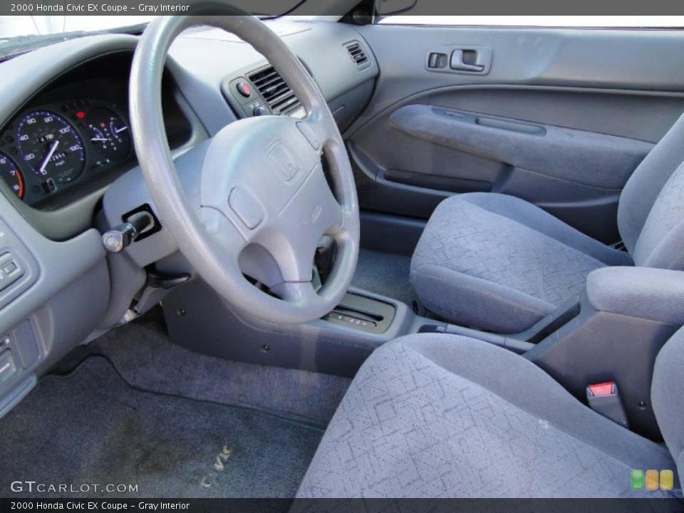 Gray Interior Photo for the 2000 Honda Civic EX Coupe #45583035