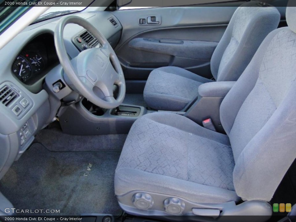 Gray Interior Photo for the 2000 Honda Civic EX Coupe #45583051