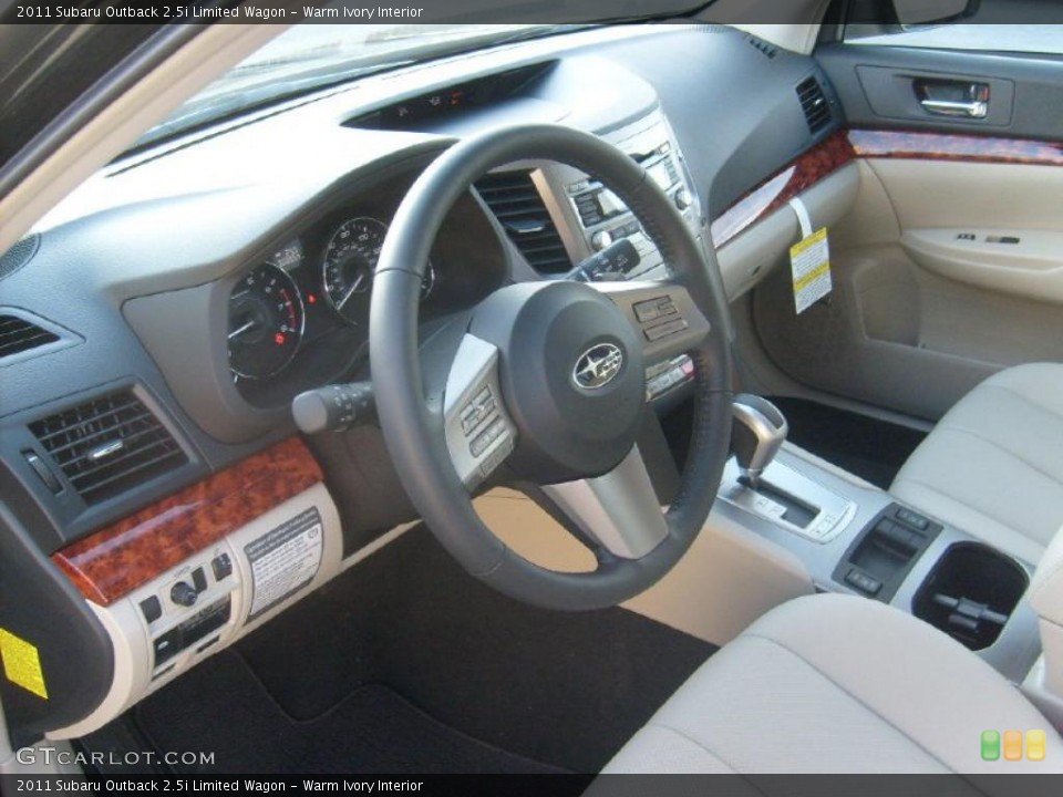 Warm Ivory Interior Prime Interior for the 2011 Subaru Outback 2.5i Limited Wagon #45585819