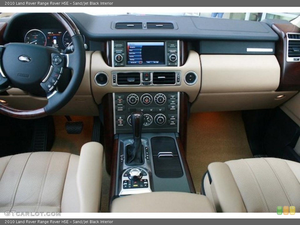 Sand/Jet Black Interior Dashboard for the 2010 Land Rover Range Rover HSE #45585919