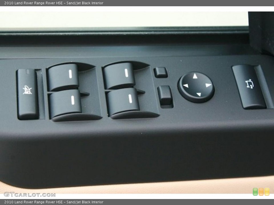 Sand/Jet Black Interior Controls for the 2010 Land Rover Range Rover HSE #45586019