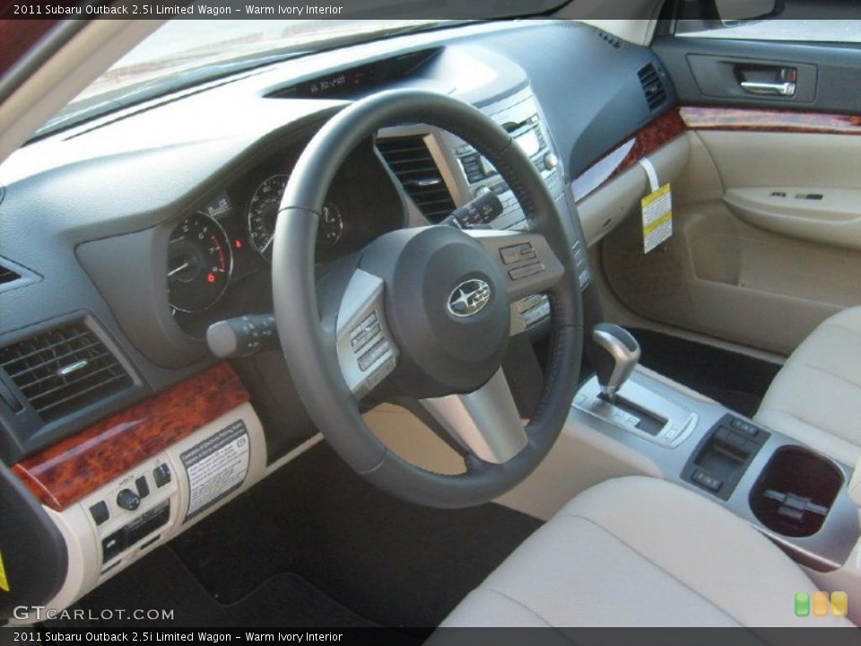 Warm Ivory Interior Prime Interior for the 2011 Subaru Outback 2.5i Limited Wagon #45586155