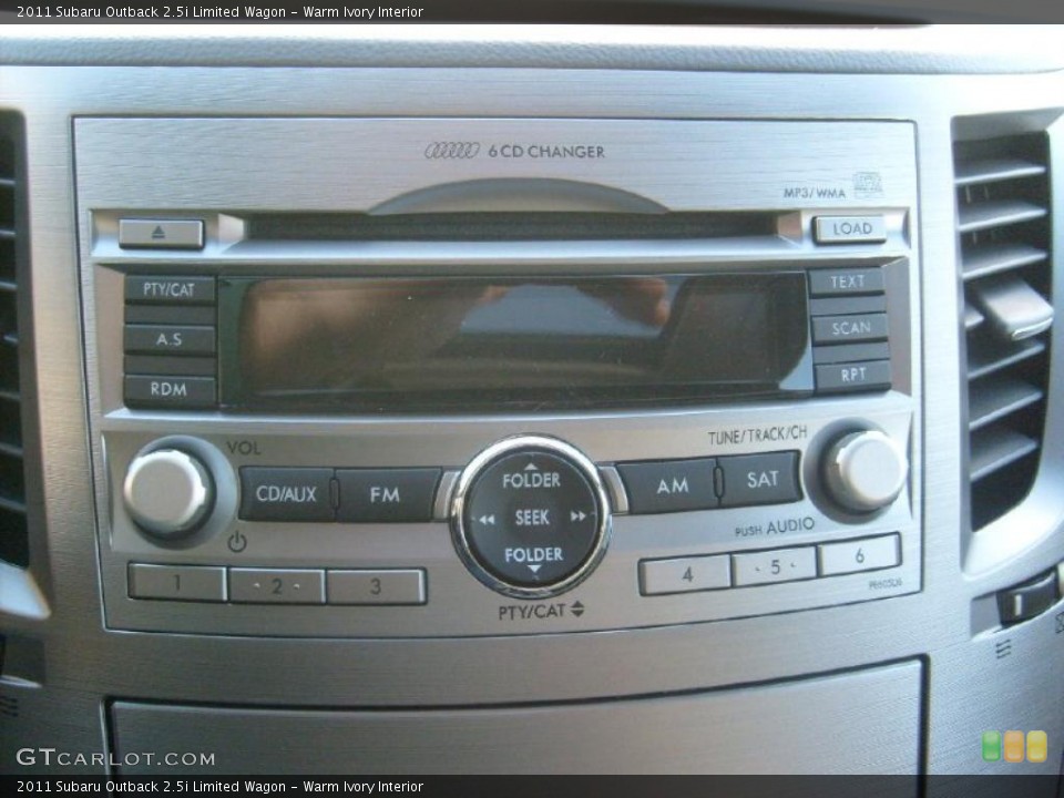 Warm Ivory Interior Controls for the 2011 Subaru Outback 2.5i Limited Wagon #45586195