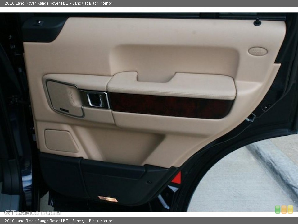 Sand/Jet Black Interior Door Panel for the 2010 Land Rover Range Rover HSE #45586383