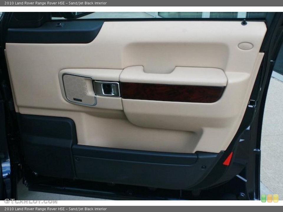 Sand/Jet Black Interior Door Panel for the 2010 Land Rover Range Rover HSE #45586395