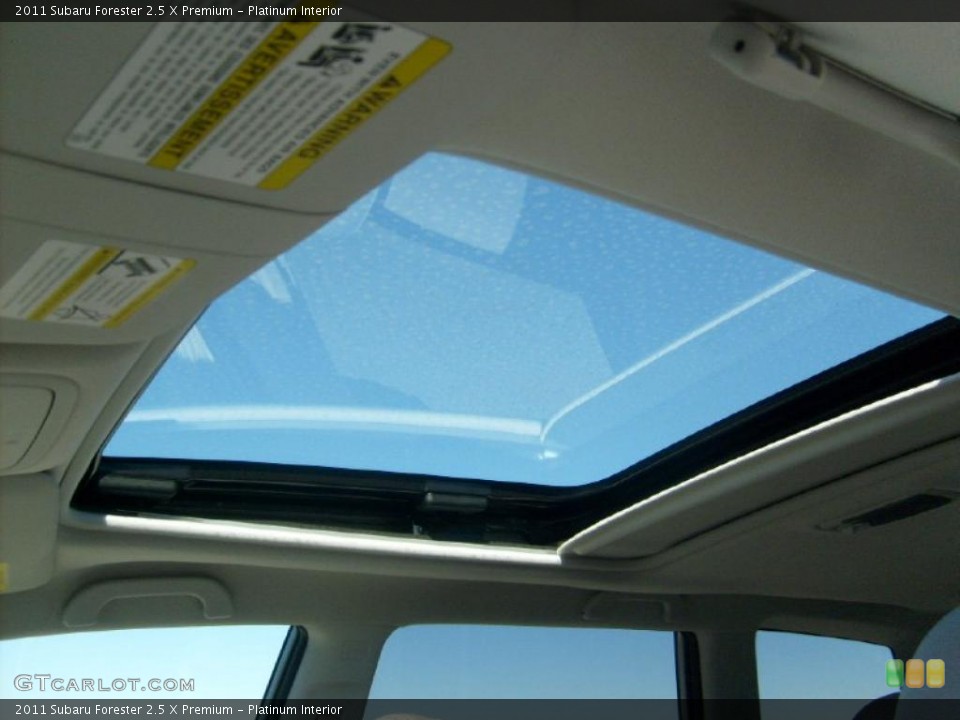 Platinum Interior Sunroof for the 2011 Subaru Forester 2.5 X Premium #45587259