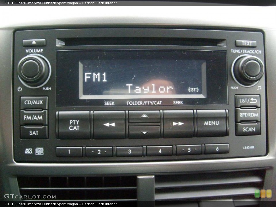 Carbon Black Interior Controls for the 2011 Subaru Impreza Outback Sport Wagon #45587843