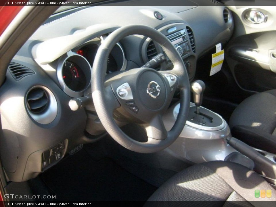 Black/Silver Trim Interior Prime Interior for the 2011 Nissan Juke S AWD #45587951