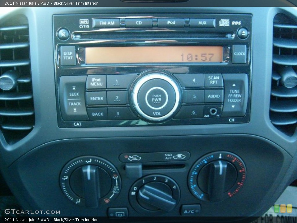 Black/Silver Trim Interior Controls for the 2011 Nissan Juke S AWD #45587971