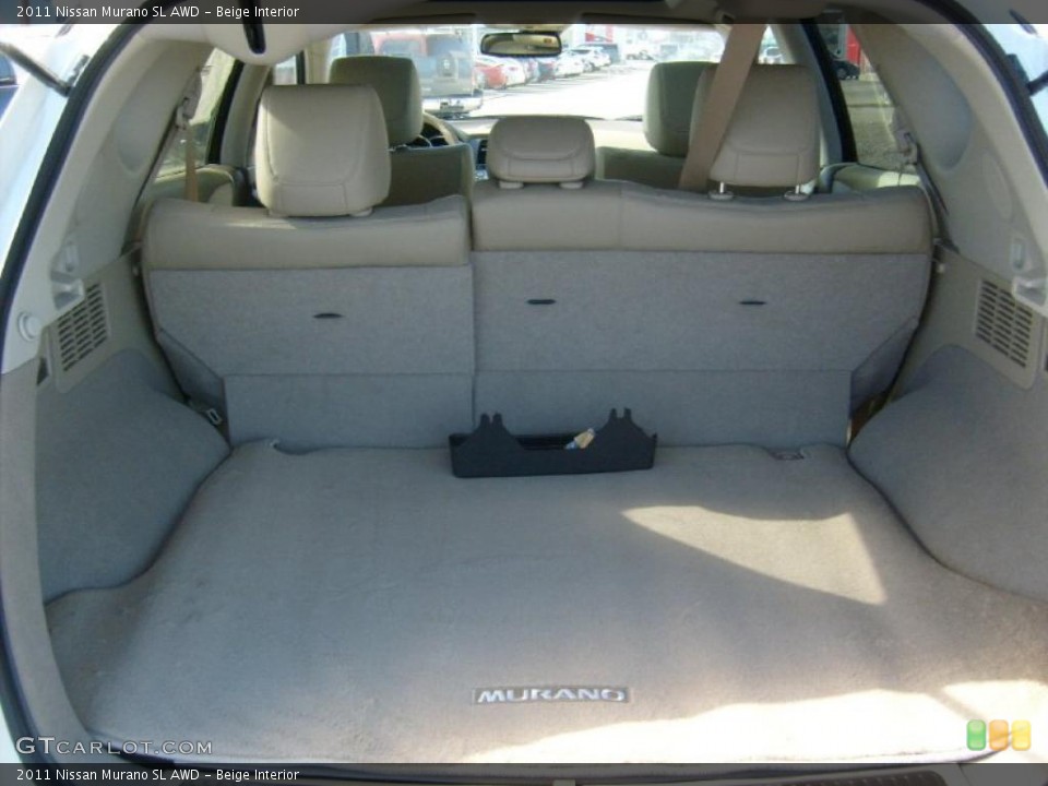 Beige Interior Trunk for the 2011 Nissan Murano SL AWD #45588159