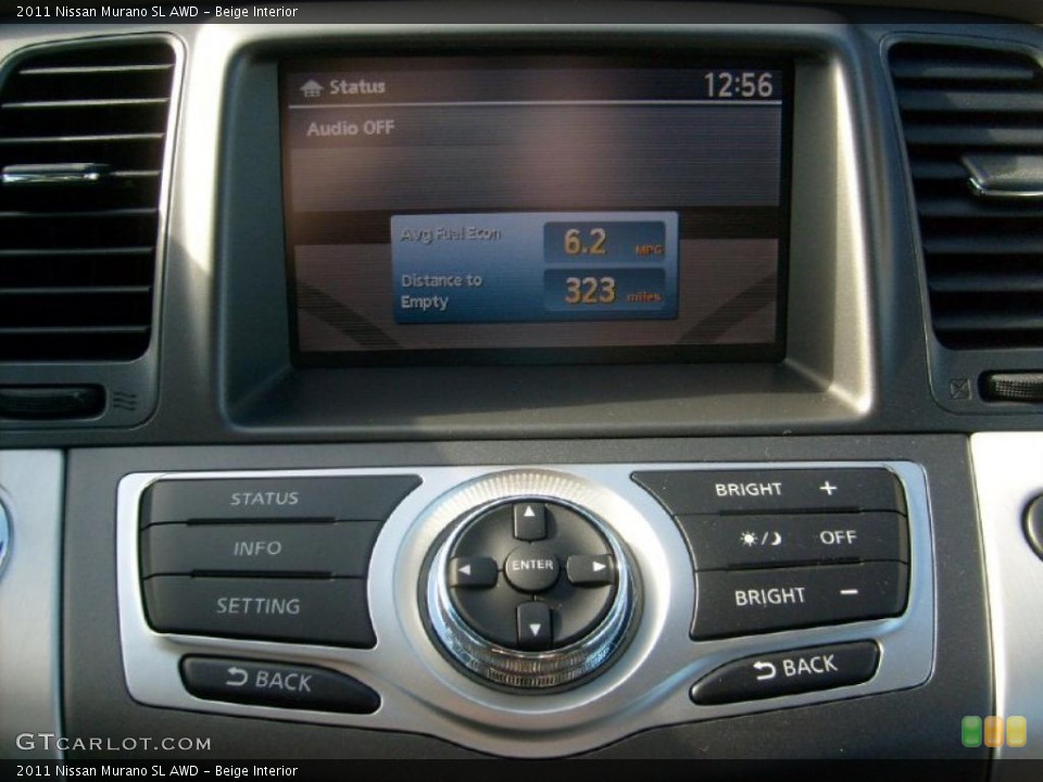 Beige Interior Controls for the 2011 Nissan Murano SL AWD #45588175