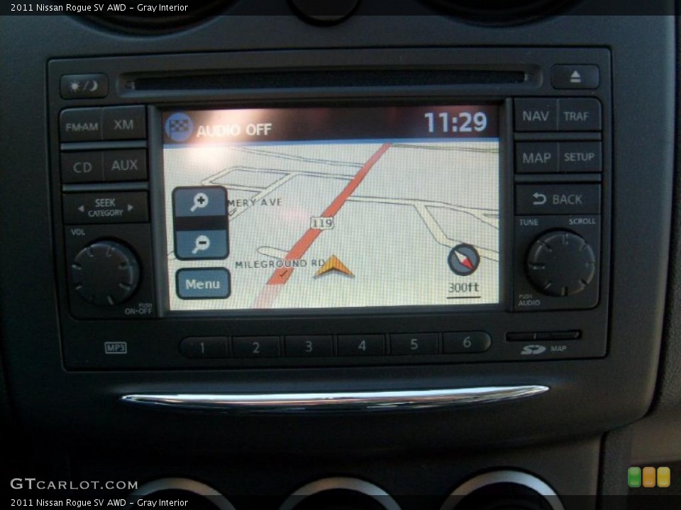 Gray Interior Navigation for the 2011 Nissan Rogue SV AWD #45588499