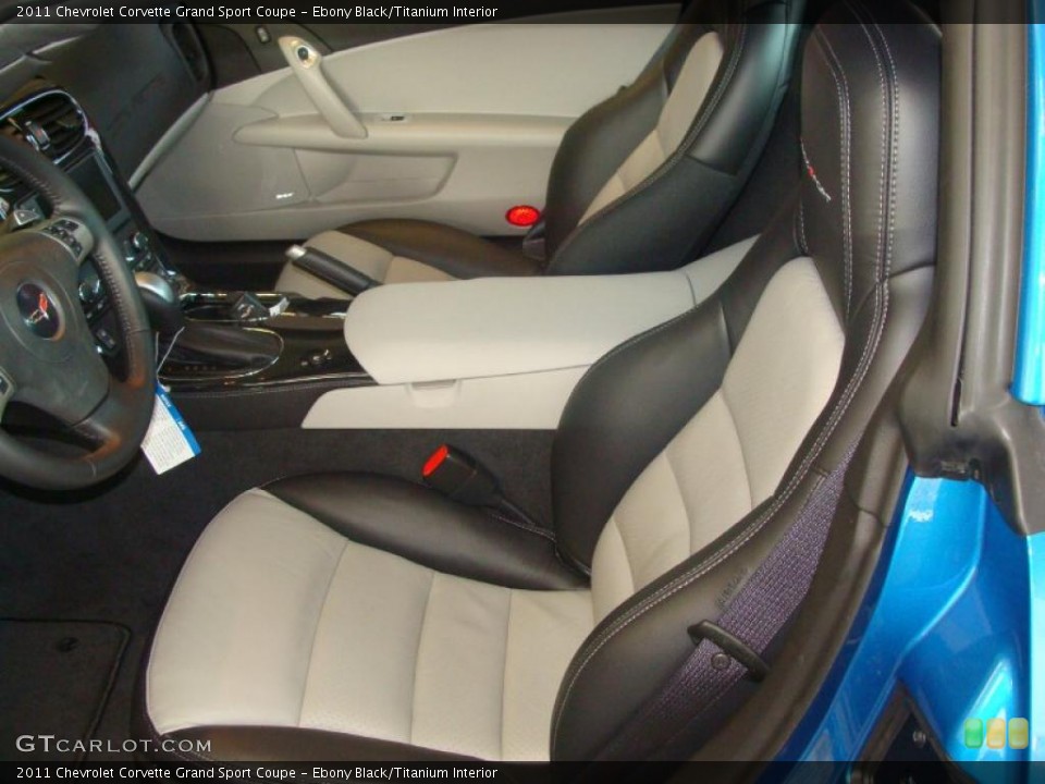 Ebony Black/Titanium Interior Photo for the 2011 Chevrolet Corvette Grand Sport Coupe #45589299