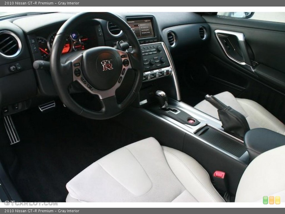 Gray 2010 Nissan GT-R Interiors