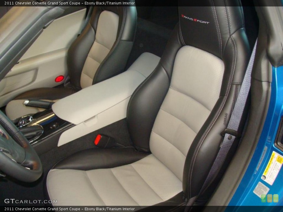 Ebony Black/Titanium Interior Photo for the 2011 Chevrolet Corvette Grand Sport Coupe #45589355