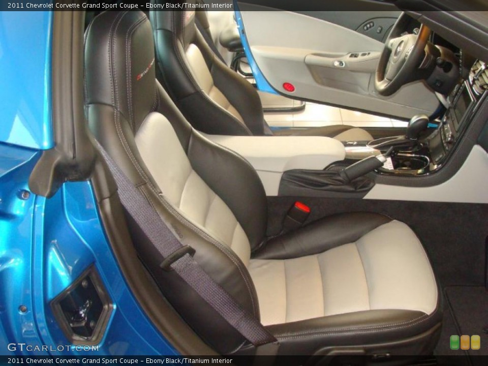 Ebony Black/Titanium Interior Photo for the 2011 Chevrolet Corvette Grand Sport Coupe #45589363