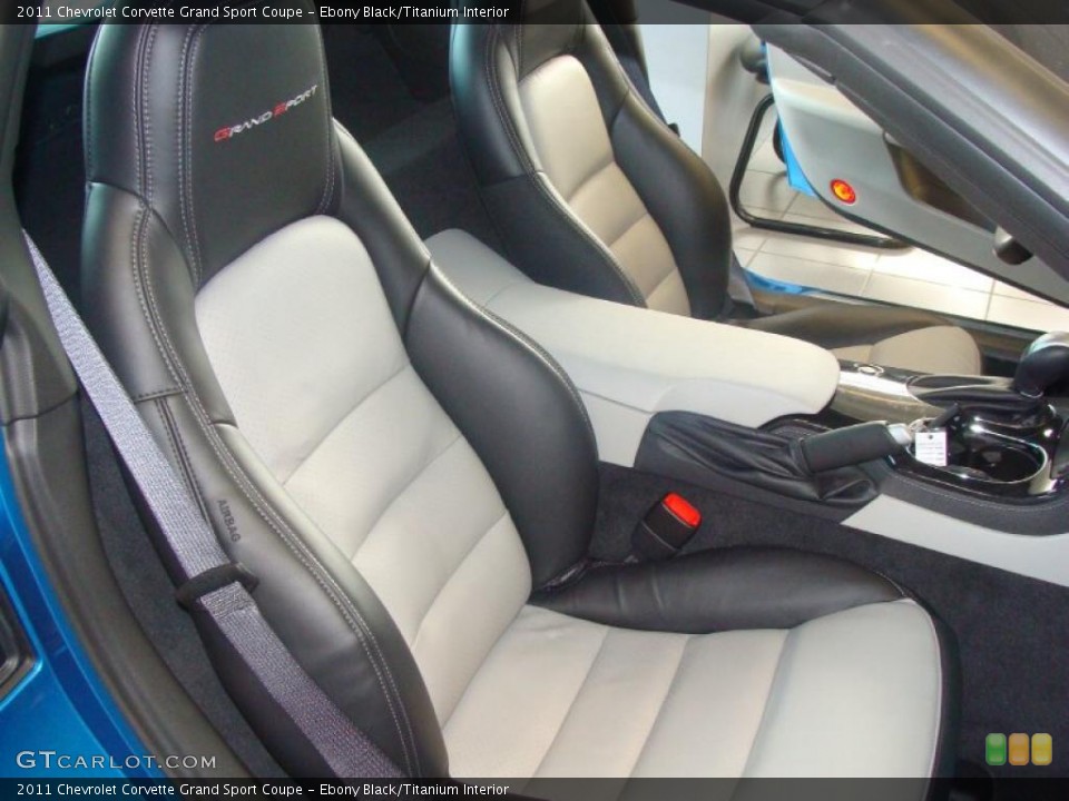Ebony Black/Titanium Interior Photo for the 2011 Chevrolet Corvette Grand Sport Coupe #45589367