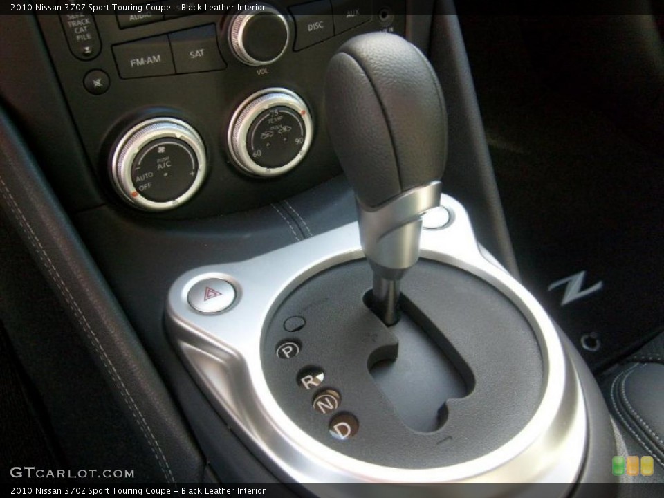 Black Leather Interior Transmission for the 2010 Nissan 370Z Sport Touring Coupe #45589475