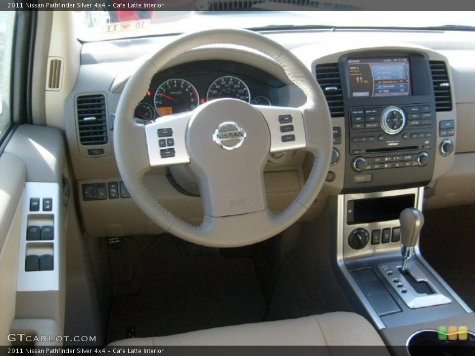 Cafe Latte Interior Dashboard for the 2011 Nissan Pathfinder Silver 4x4 #45589939