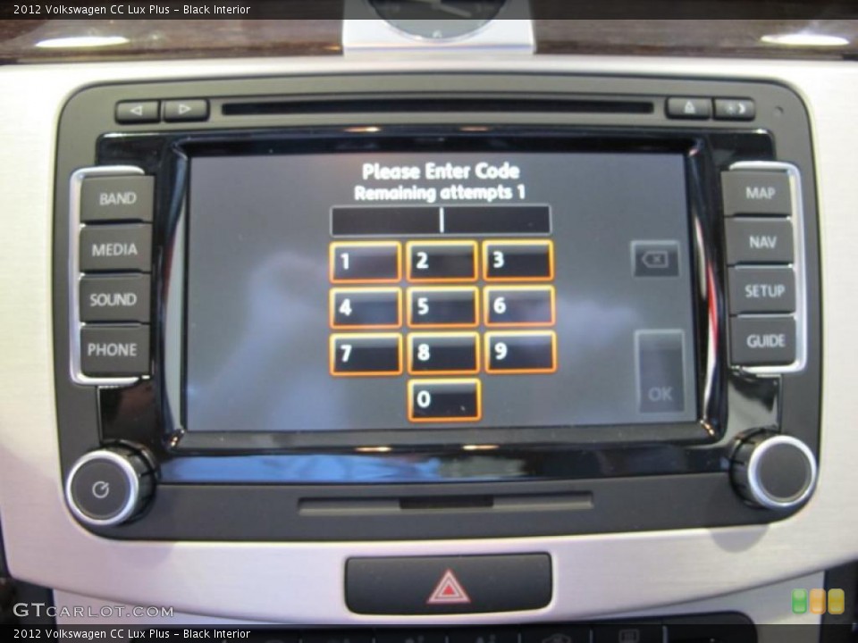 Black Interior Navigation for the 2012 Volkswagen CC Lux Plus #45592651