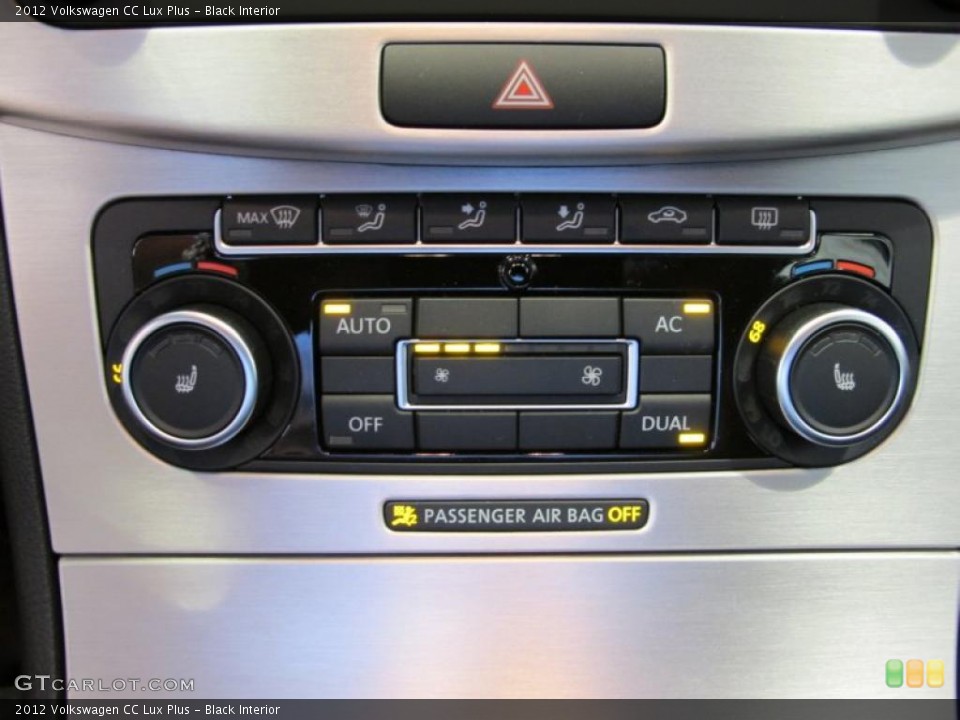 Black Interior Controls for the 2012 Volkswagen CC Lux Plus #45592663