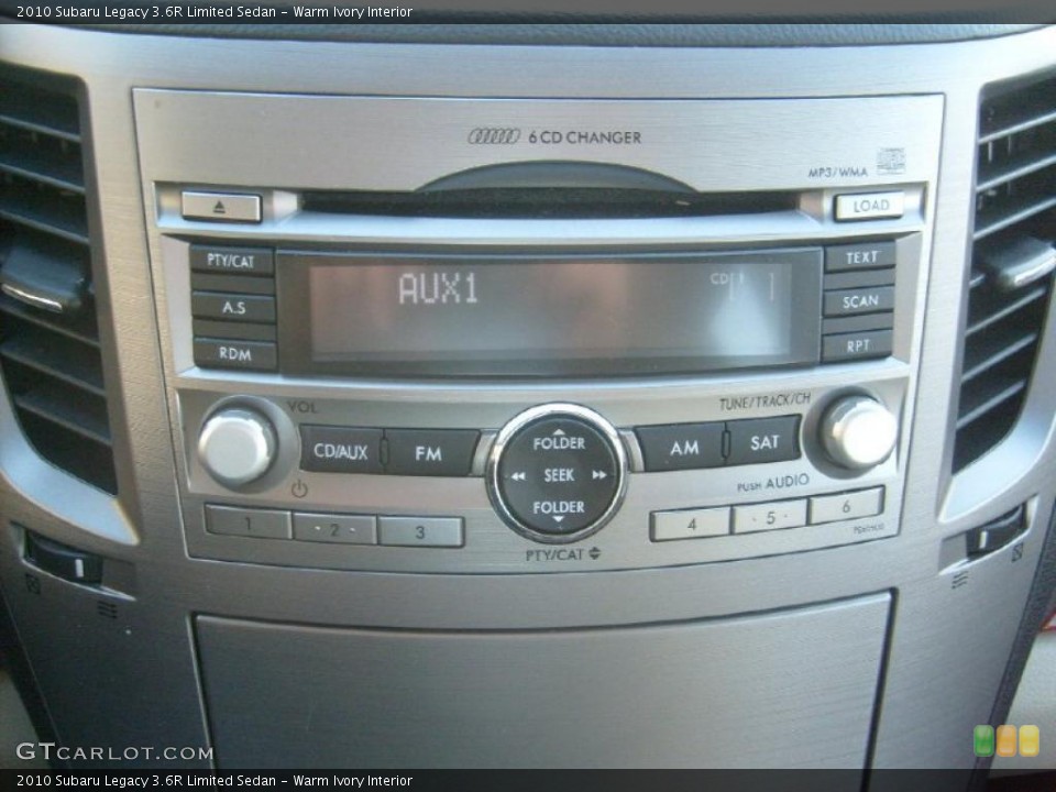 Warm Ivory Interior Controls for the 2010 Subaru Legacy 3.6R Limited Sedan #45592879