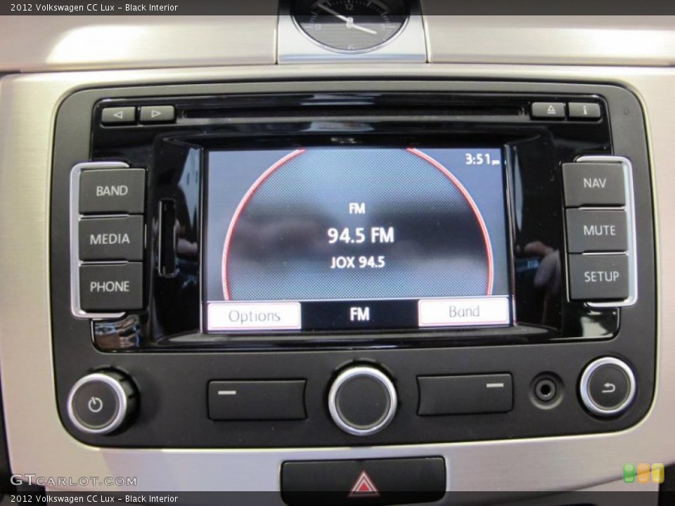 Black Interior Controls for the 2012 Volkswagen CC Lux #45593015