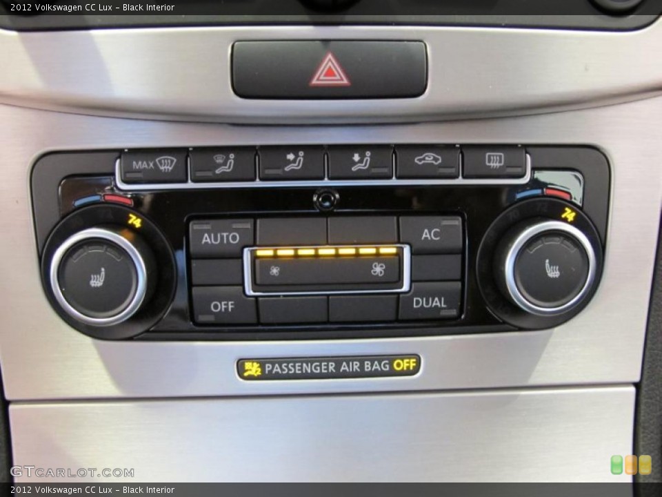 Black Interior Controls for the 2012 Volkswagen CC Lux #45593023