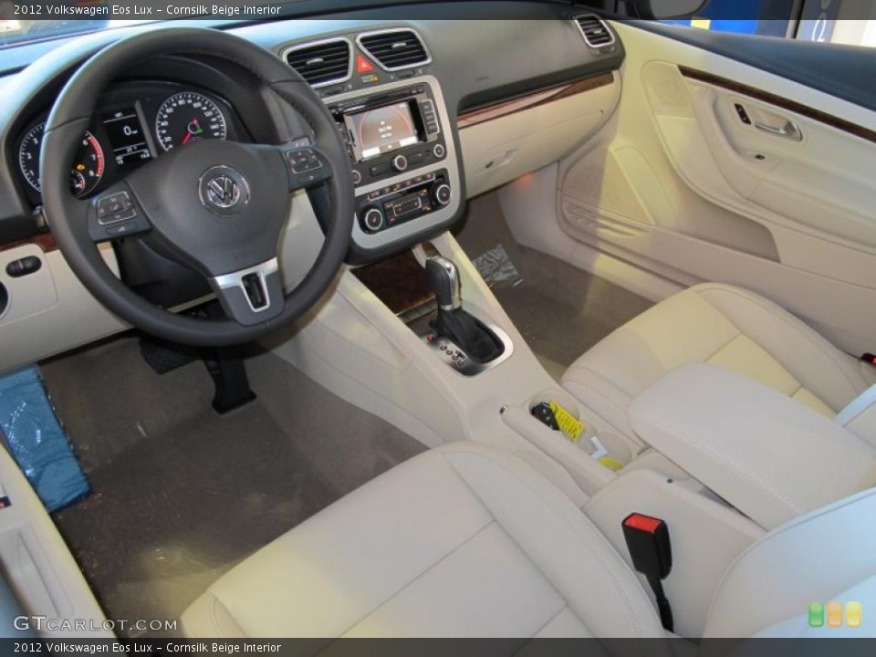 Cornsilk Beige Interior Prime Interior for the 2012 Volkswagen Eos Lux #45593167