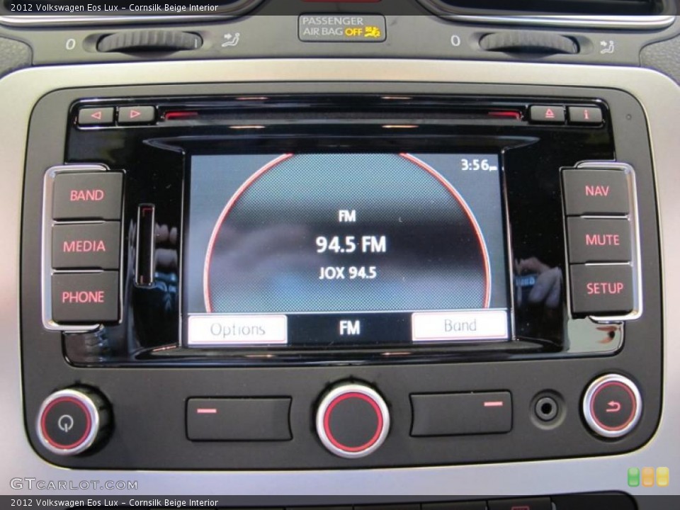 Cornsilk Beige Interior Controls for the 2012 Volkswagen Eos Lux #45593183