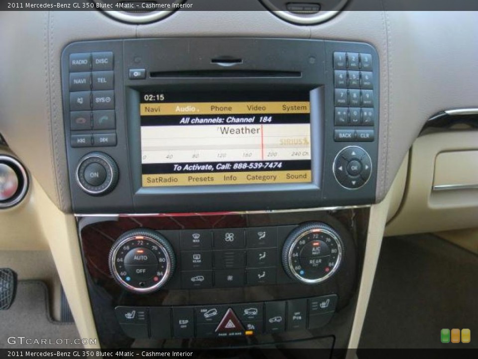 Cashmere Interior Controls for the 2011 Mercedes-Benz GL 350 Blutec 4Matic #45593391
