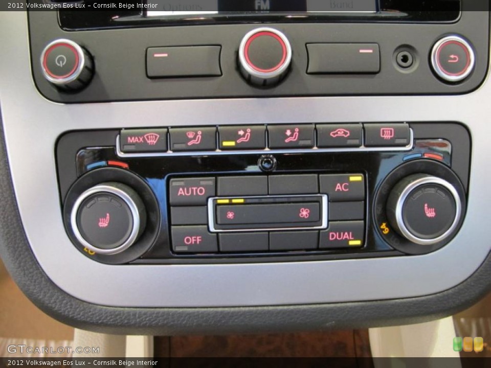 Cornsilk Beige Interior Controls for the 2012 Volkswagen Eos Lux #45593407