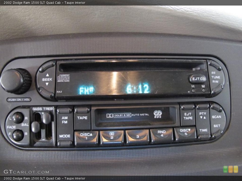 Taupe Interior Controls for the 2002 Dodge Ram 1500 SLT Quad Cab #45593963
