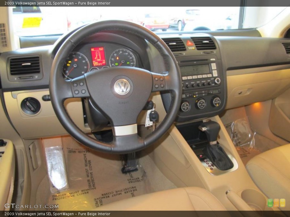 Pure Beige Interior Photo for the 2009 Volkswagen Jetta SEL SportWagen #45594220