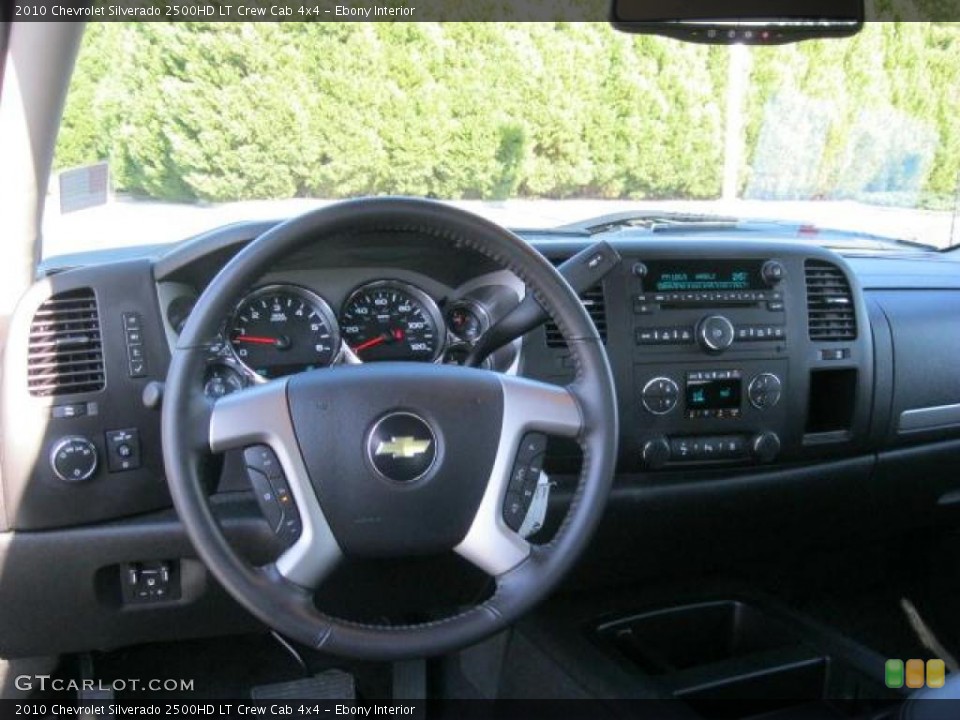 Ebony Interior Dashboard for the 2010 Chevrolet Silverado 2500HD LT Crew Cab 4x4 #45594336