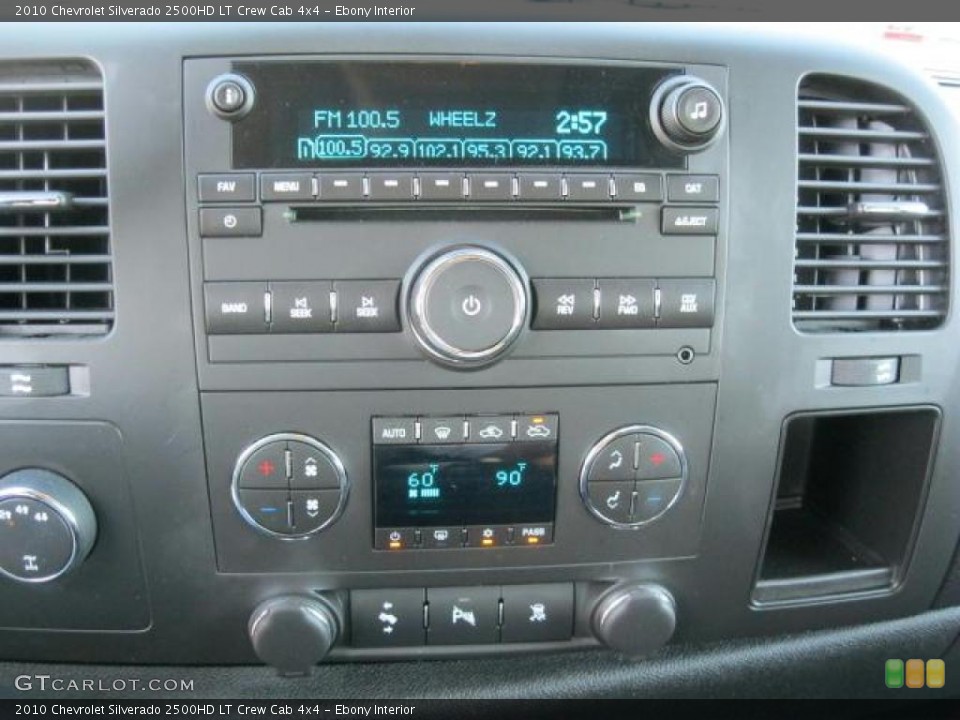 Ebony Interior Controls for the 2010 Chevrolet Silverado 2500HD LT Crew Cab 4x4 #45594360