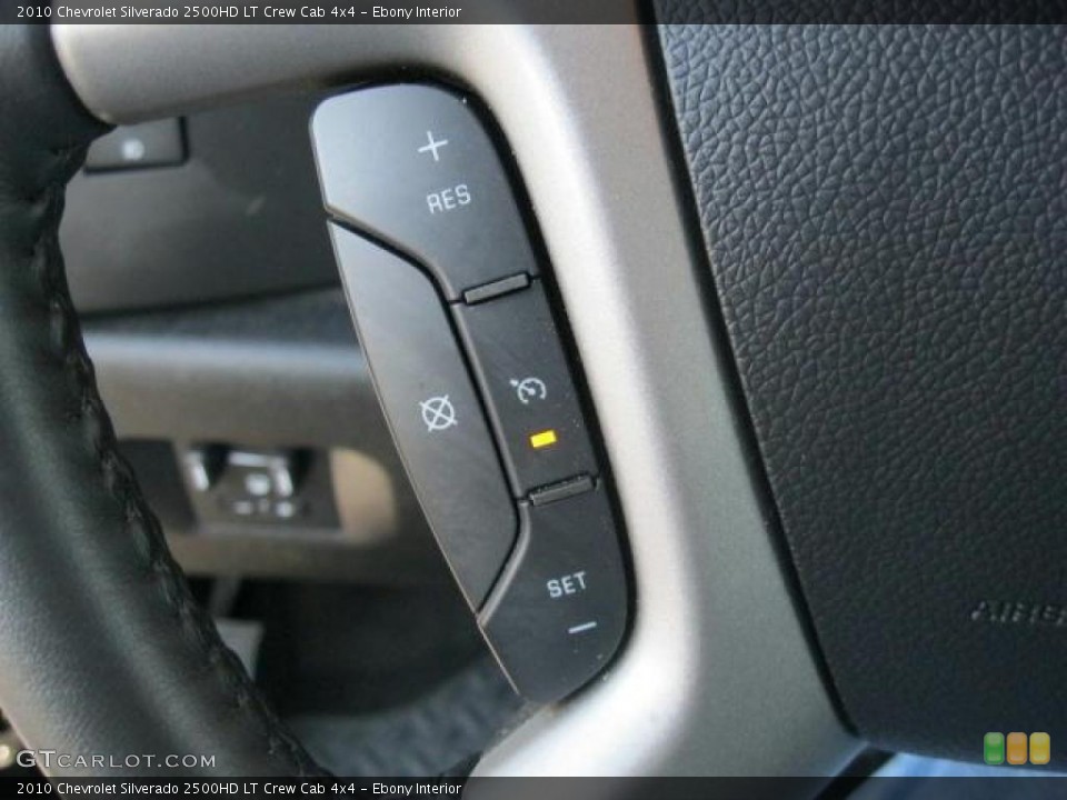 Ebony Interior Controls for the 2010 Chevrolet Silverado 2500HD LT Crew Cab 4x4 #45594388