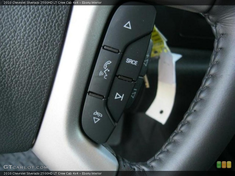 Ebony Interior Controls for the 2010 Chevrolet Silverado 2500HD LT Crew Cab 4x4 #45594444