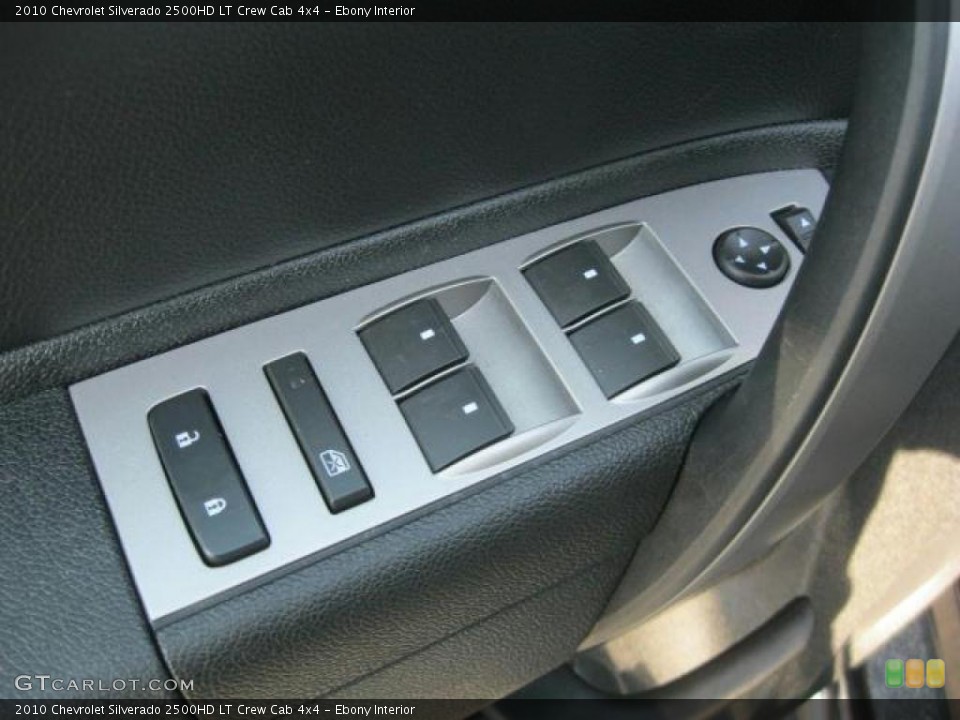Ebony Interior Controls for the 2010 Chevrolet Silverado 2500HD LT Crew Cab 4x4 #45594484