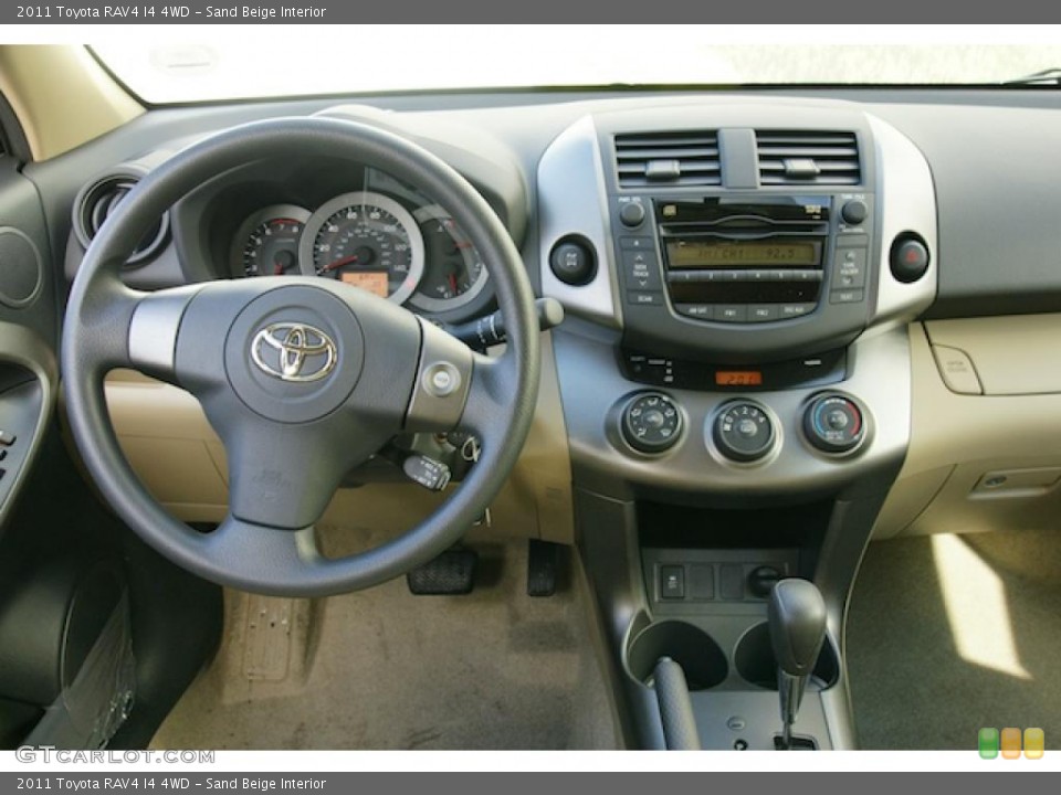 Sand Beige Interior Dashboard for the 2011 Toyota RAV4 I4 4WD #45595884