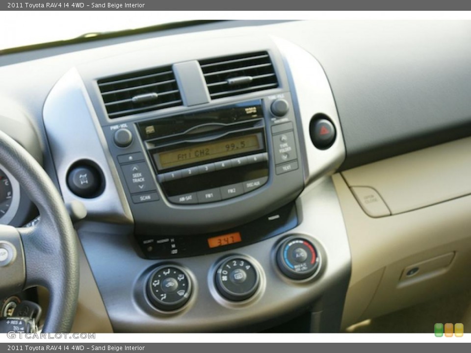 Sand Beige Interior Controls for the 2011 Toyota RAV4 I4 4WD #45595932