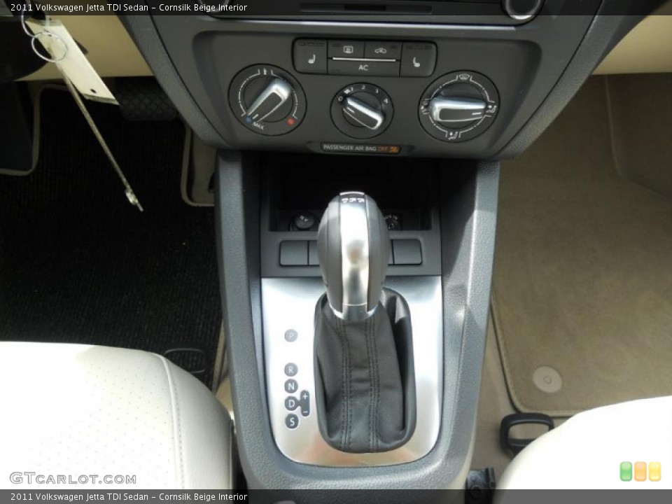 Cornsilk Beige Interior Transmission for the 2011 Volkswagen Jetta TDI Sedan #45596352