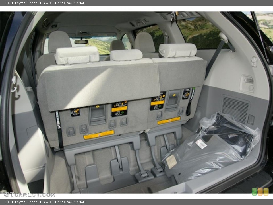 Light Gray Interior Trunk for the 2011 Toyota Sienna LE AWD #45596956