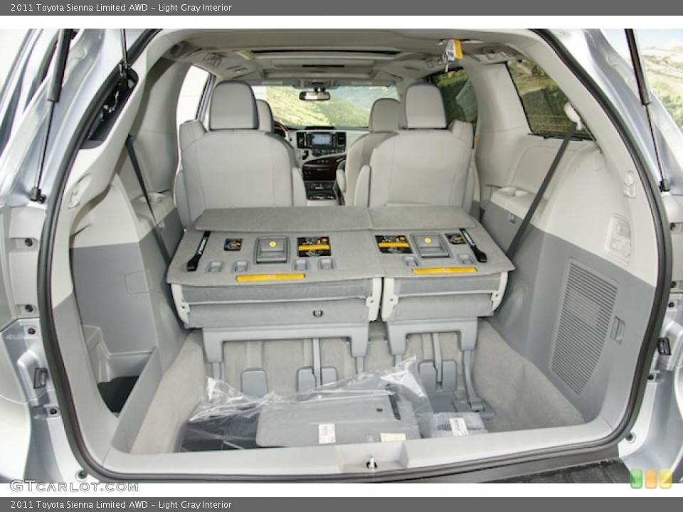 Light Gray Interior Trunk for the 2011 Toyota Sienna Limited AWD #45597116