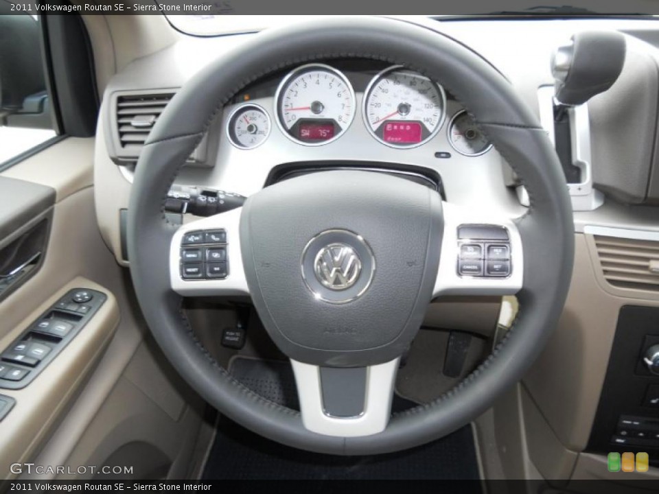 Sierra Stone Interior Steering Wheel for the 2011 Volkswagen Routan SE #45599257