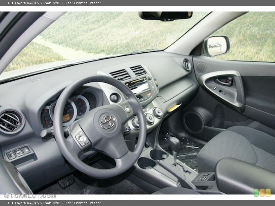 Dark Charcoal Interior Prime Interior for the 2011 Toyota RAV4 V6 Sport 4WD #45599305
