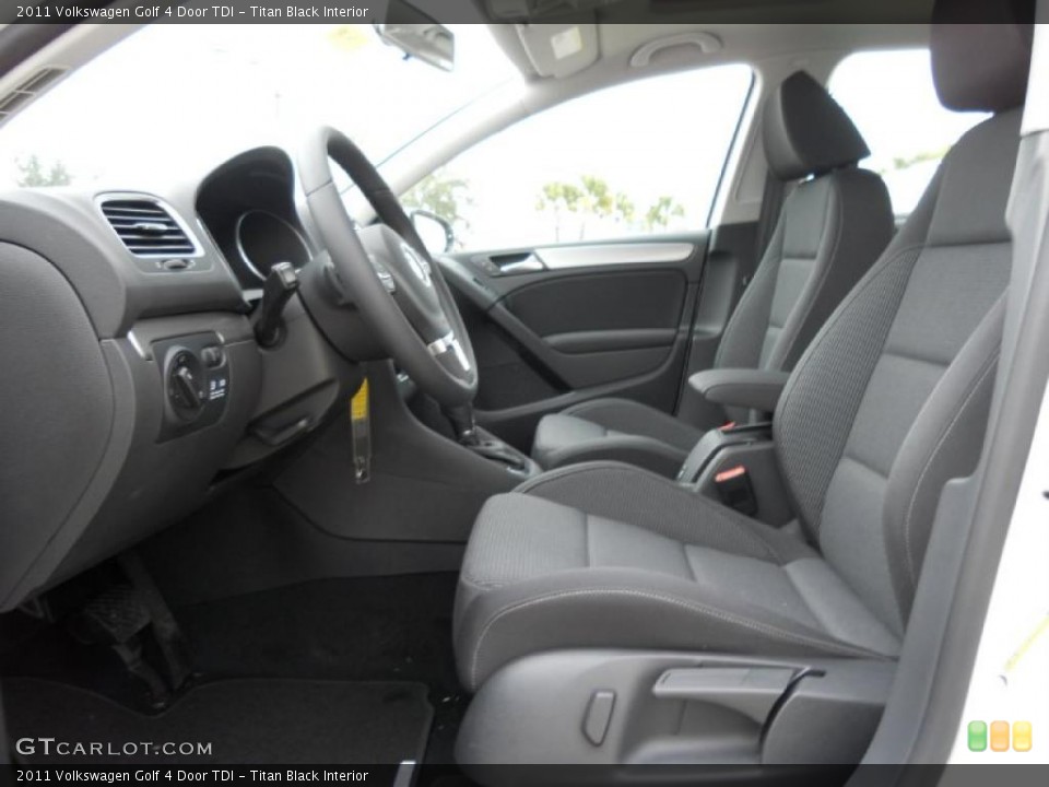 Titan Black Interior Photo for the 2011 Volkswagen Golf 4 Door TDI #45599469