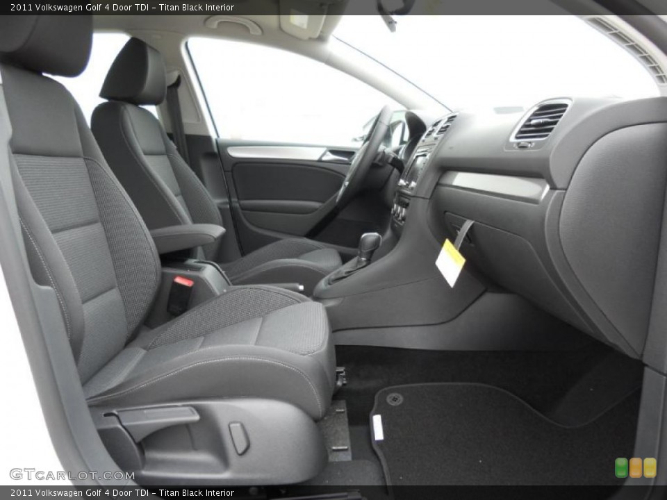 Titan Black Interior Photo for the 2011 Volkswagen Golf 4 Door TDI #45599485
